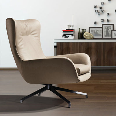 Garda Nappa Leather Lounge Chair 29.92''D