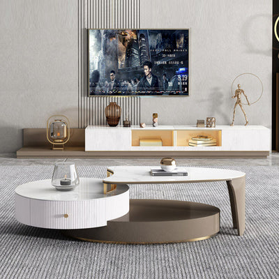 Battipaglia Plate TV Stand 78.74''D