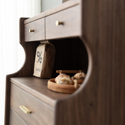 Savona Walnut Oak Dresser 27.56"D