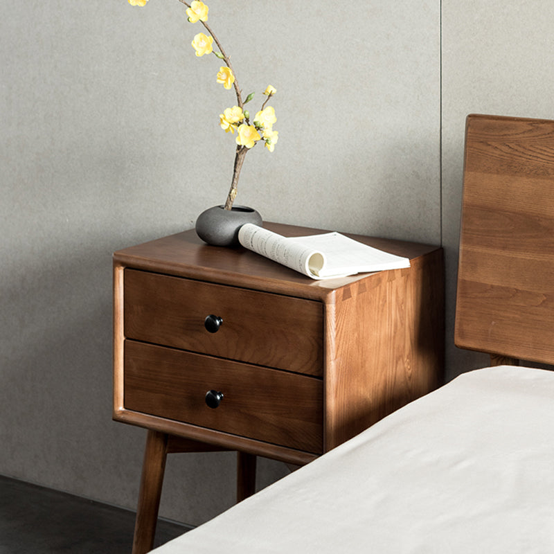 Centro Walnut Ash Nightstand 14.37"D