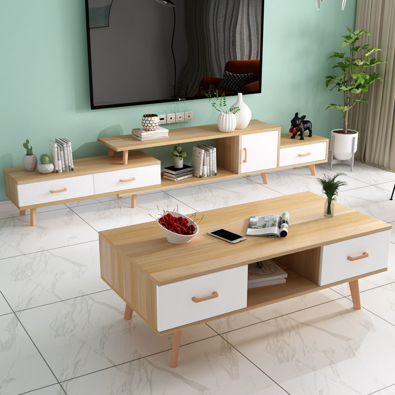 Arona White Solid Wood TV Stand 70.86&