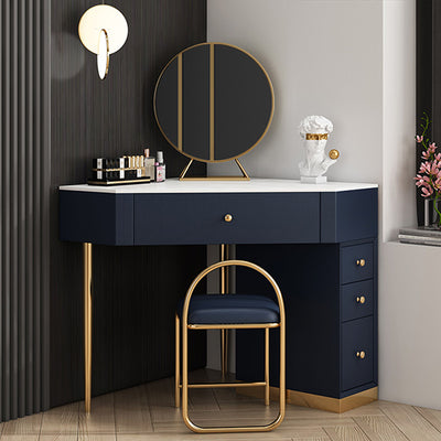 Formia Solid Wood Makeup Vanities 44.09"D+15.74"D