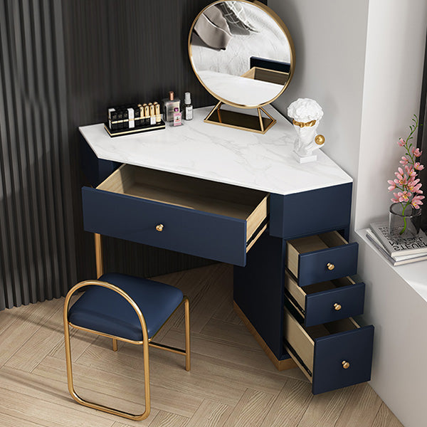 Formia Solid Wood Makeup Vanities 44.09"D+15.74"D